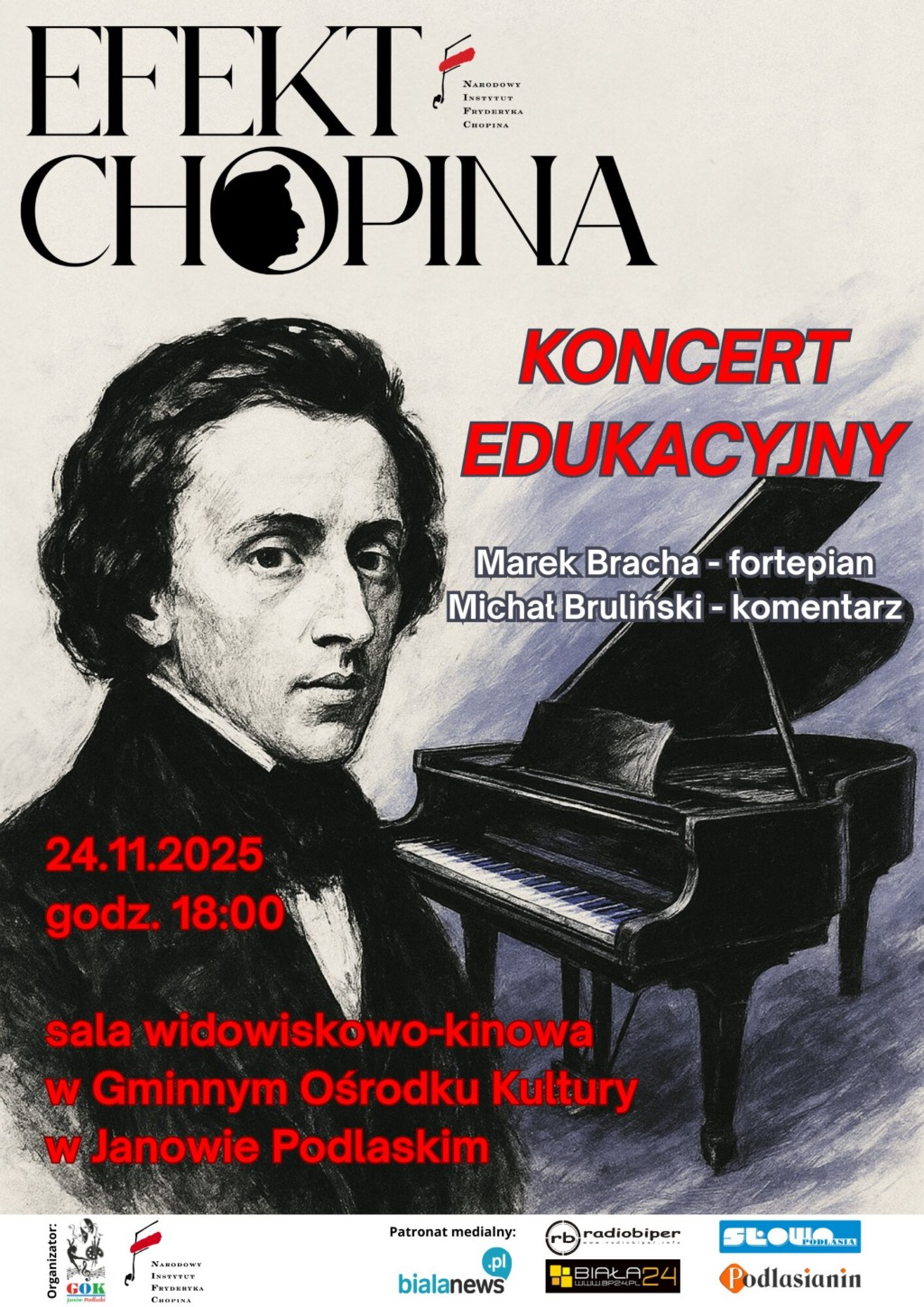 „Efekt Chopina” – koncert edukacyjny w Janowie Podlaskim