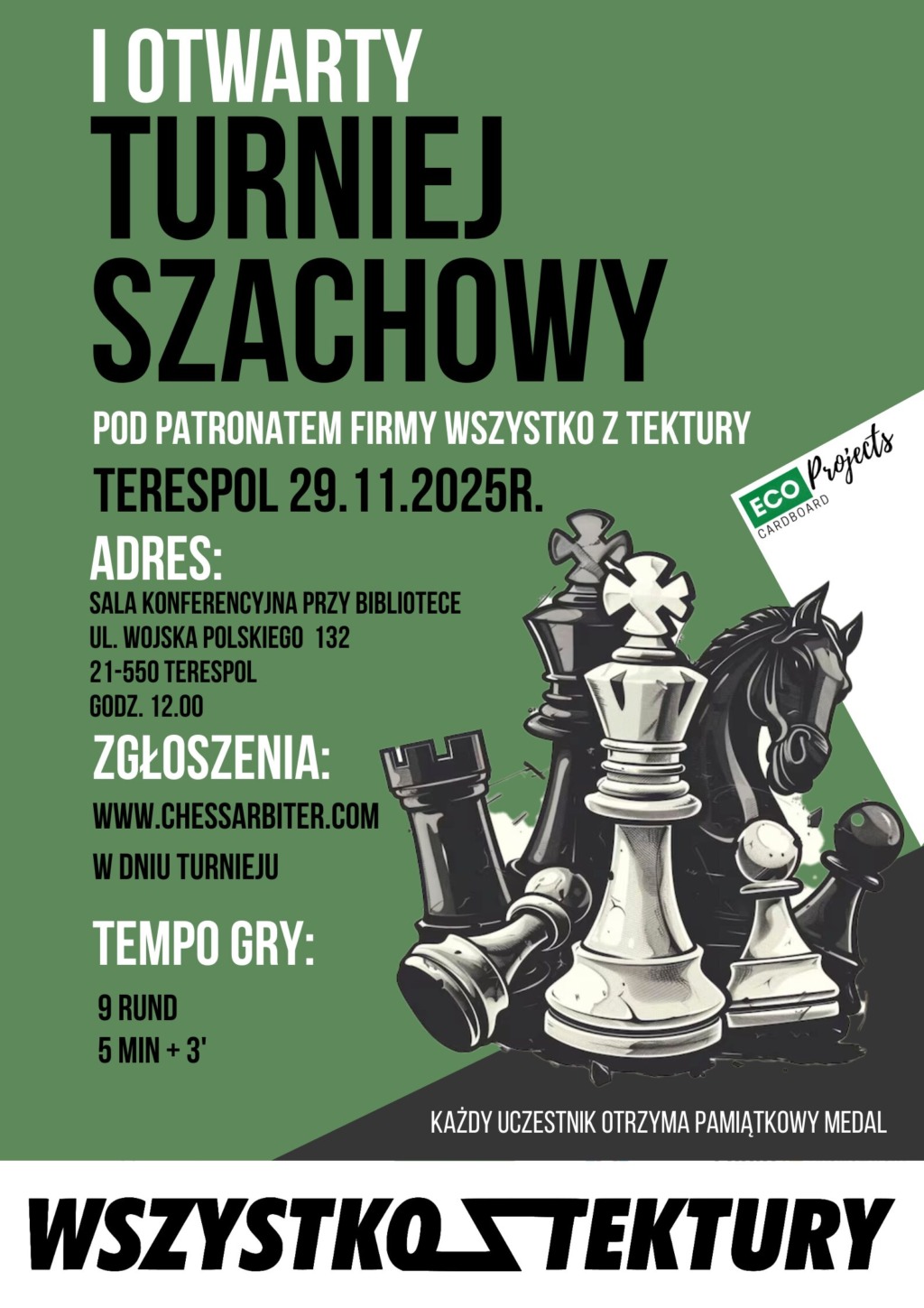 I Otwarty Turniej Szachowy pod patronatem firmy Wszystko z Tektury