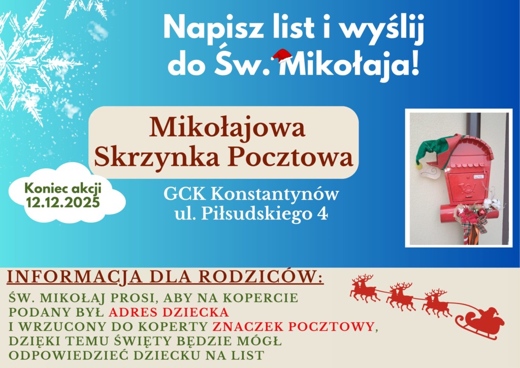 Mikołajowa Skrzynka Pocztowa znów czeka na listy!
