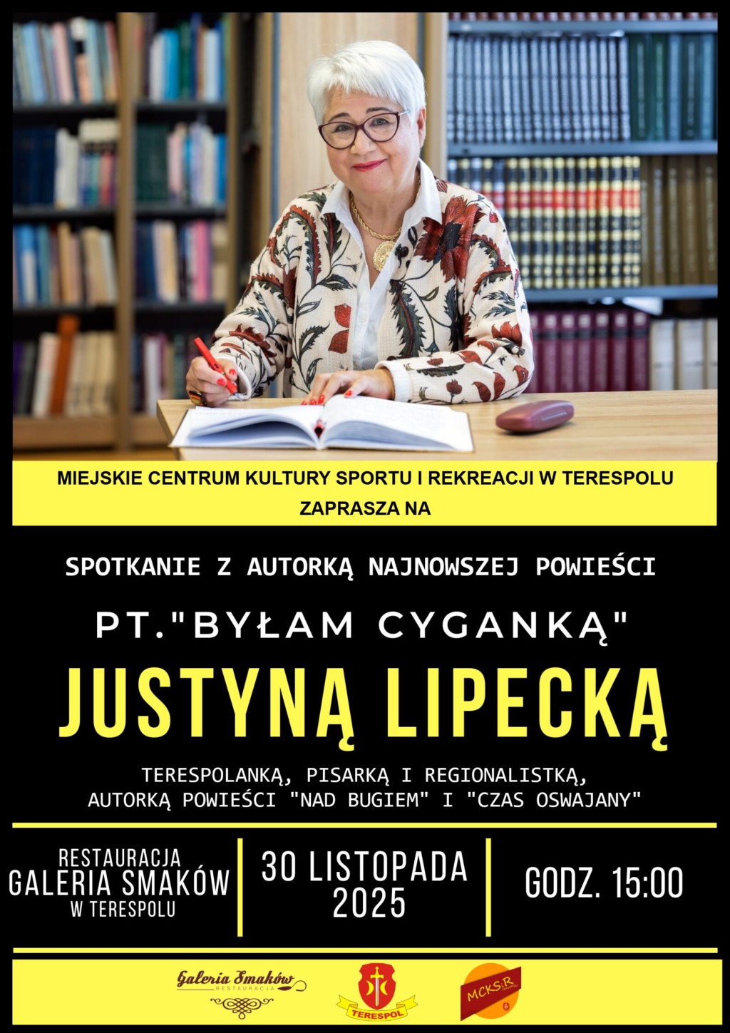 Spotkanie autorskie z Justyną Lipecką w Terespolu