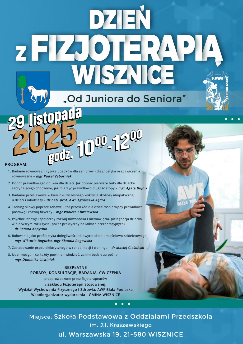 Dzień z Fizjoterapią w Wisznicach – „Od Juniora do Seniora”