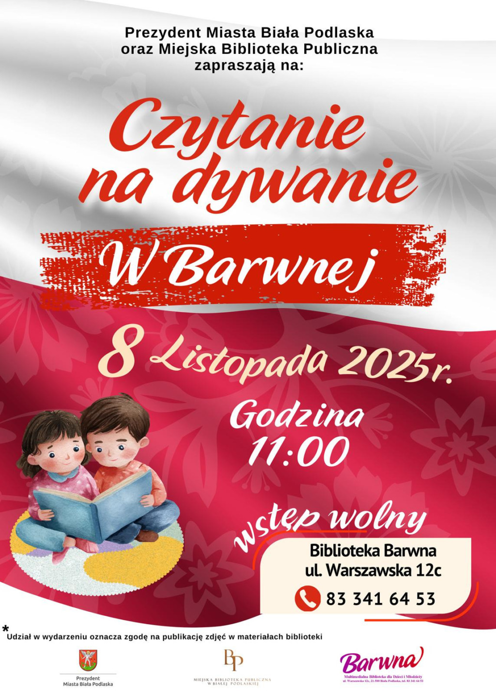 „Czytanie na dywanie” w barwach biało-czerwonych