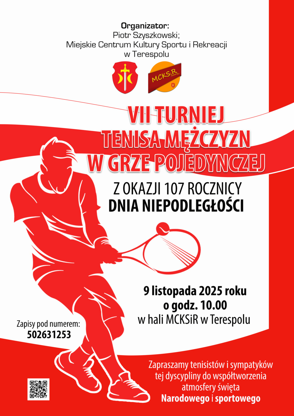 VII Turniej Tenisa Mężczyzn w Grze Pojedynczej w Terespolu