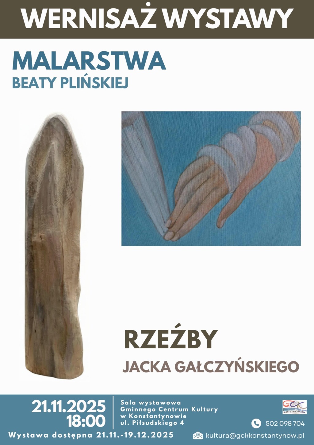 Wernisaż wystawy Beaty Plińskiej i Jacka Gałczyńskiego
