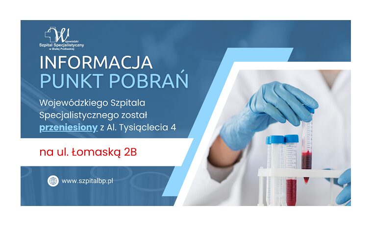 Informacja o zmianie siedziby Punktu Pobrań