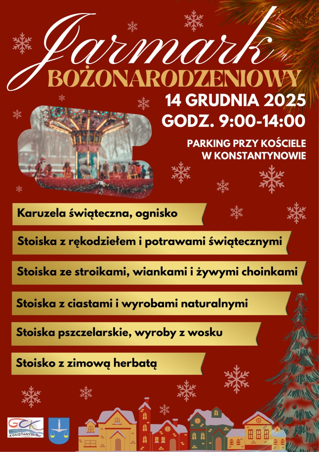 Zapraszają na Jarmark Bożonarodzeniowy w Konstantynowie
