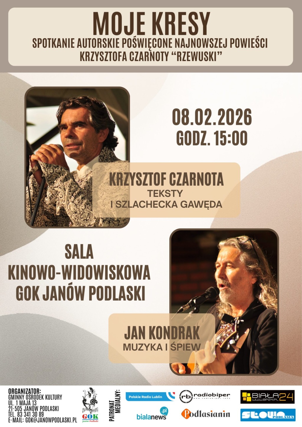 „Moje Kresy” – spotkanie literacko-muzyczne z premierą książki w Janowie Podlaskim