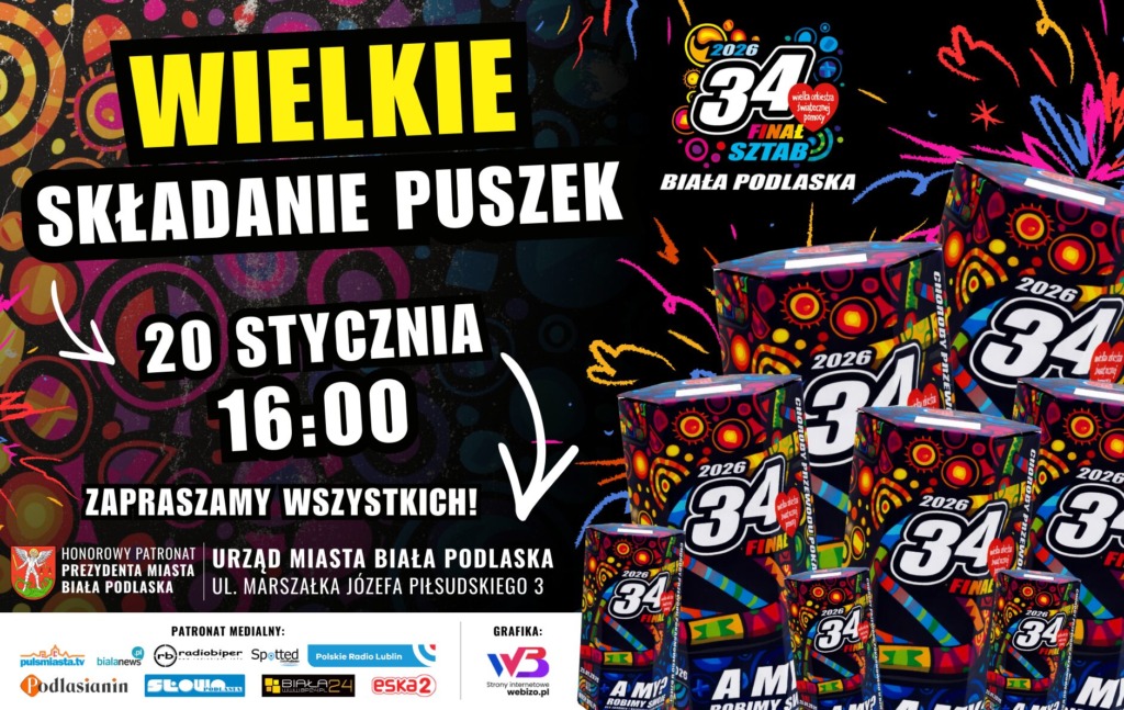 Przygotowania do 34. Finału WOŚP w Białej Podlaskiej nabierają tempa