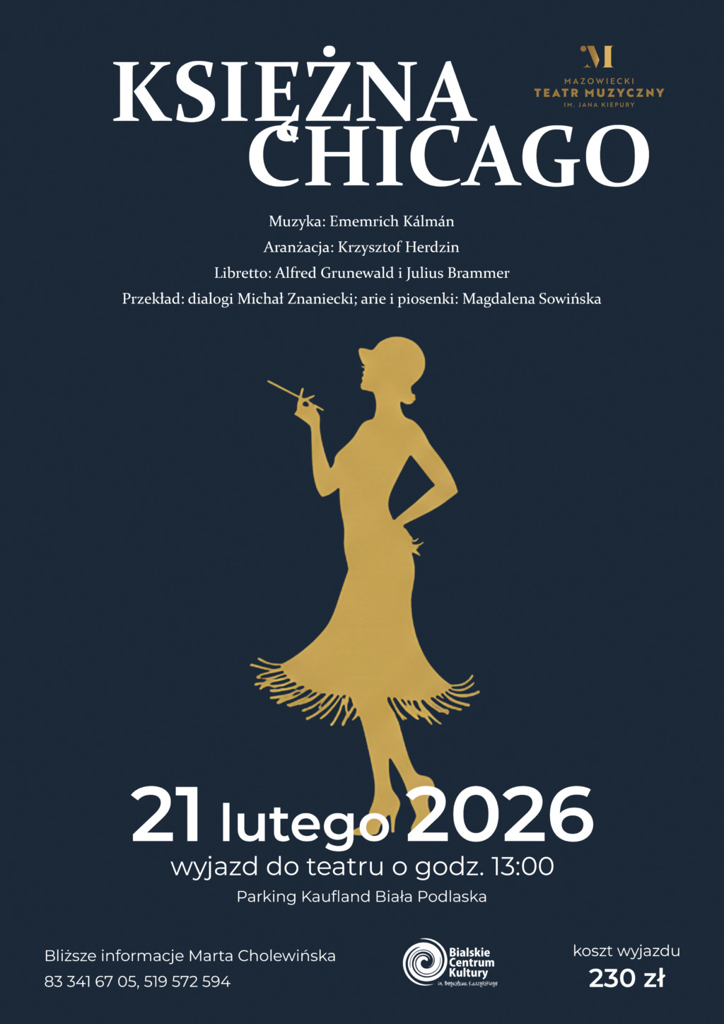 Wyjazd do teatru na operetkę „Księżna Chicago”