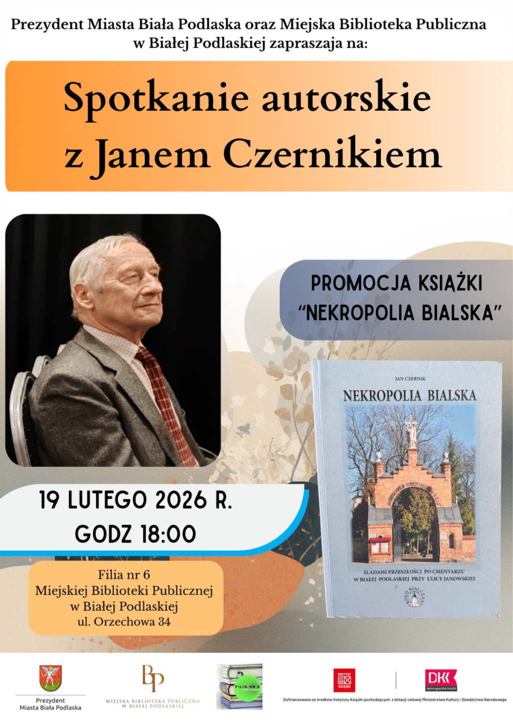 Spotkanie autorskie z Janem Czernikiem w Filii nr 6 MBP w Białej Podlaskiej