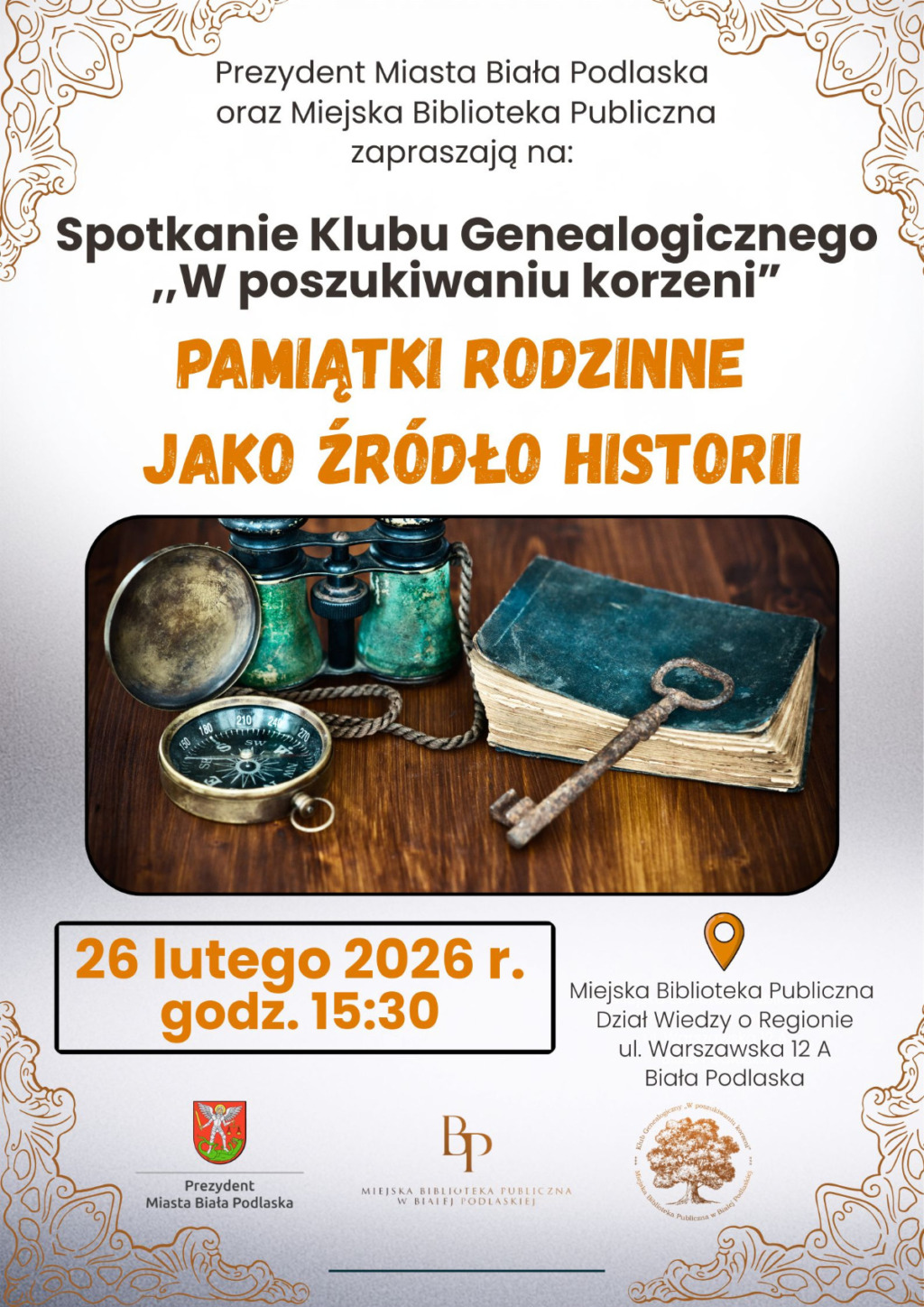 „Pamiątki rodzinne jako źródło historii” – Spotkanie Klubu Genealogicznego