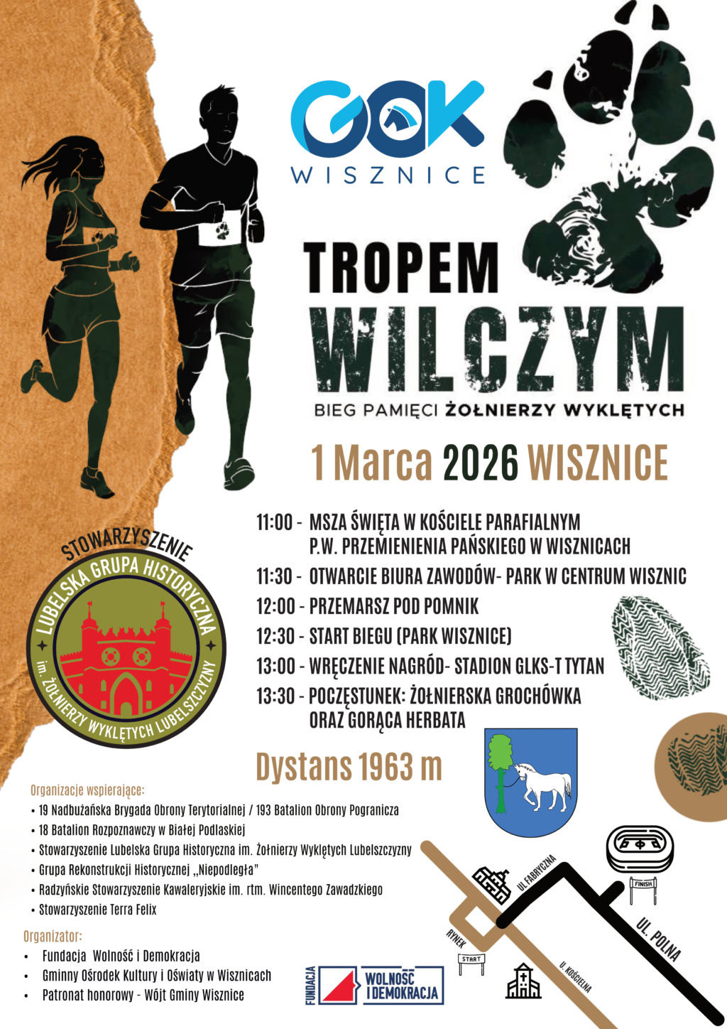 Bieg Tropem Wilczym w Wisznicach