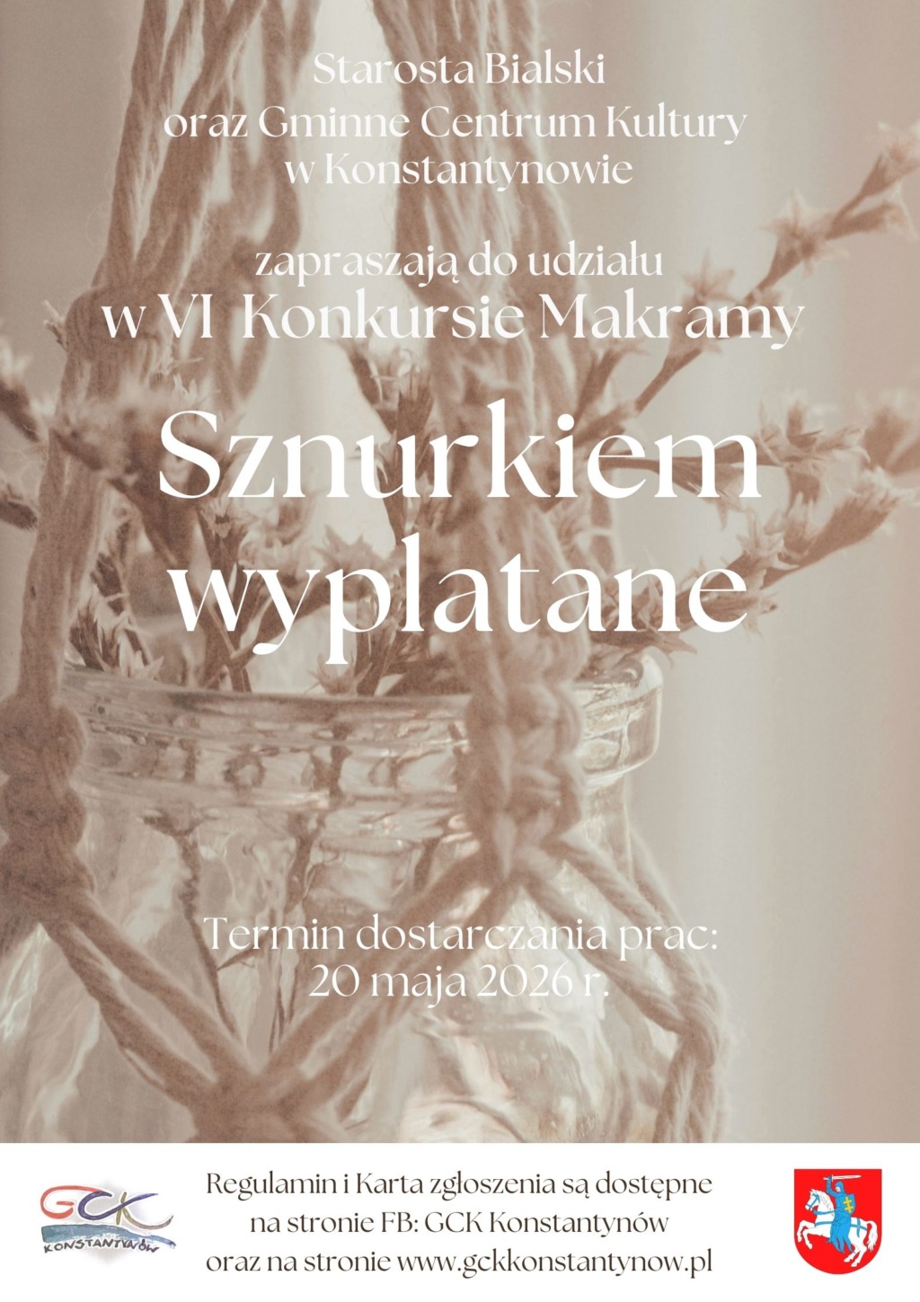 Sznurkiem wyplatane – rusza VI Konkurs Makramy w Konstantynowie