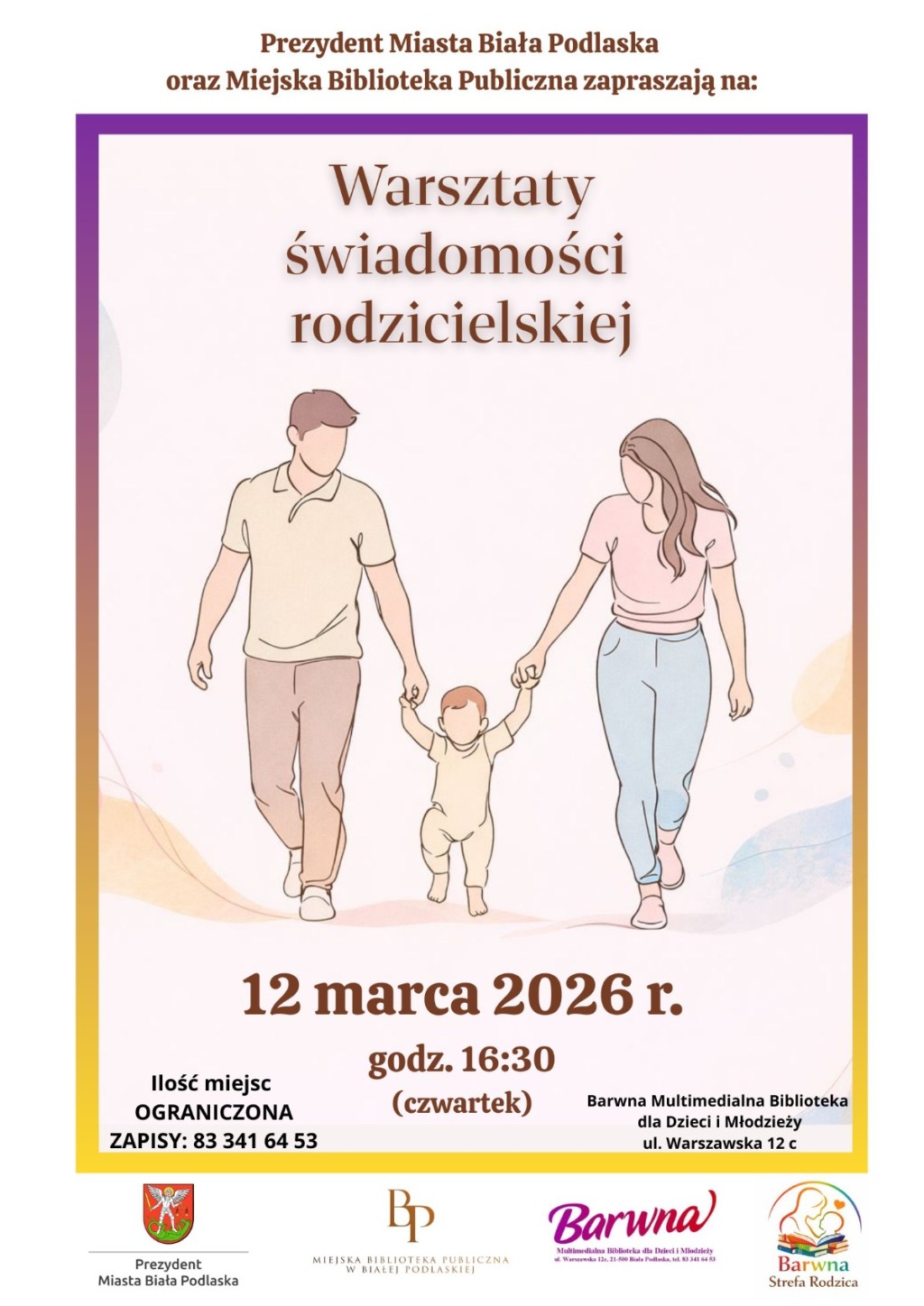 Warsztaty świadomości rodzicielskiej w Barwnej Bibliotece