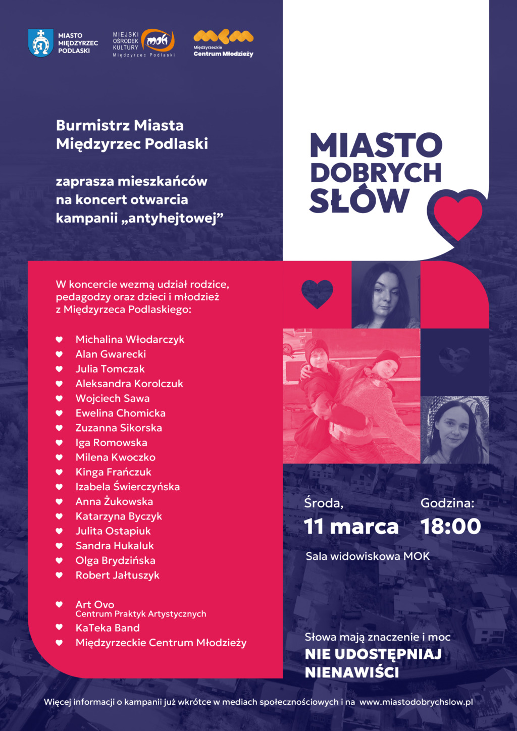 Międzyrzec Podlaski rozpoczyna kampanię „Miasto Dobrych Słów”