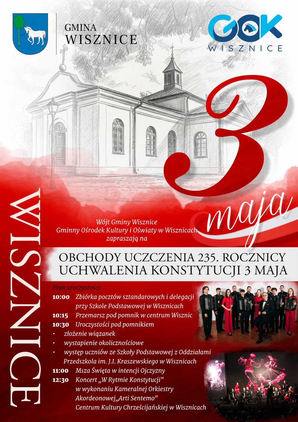 Wisznice uczczą 235. rocznicę uchwalenia Konstytucji 3 Maja