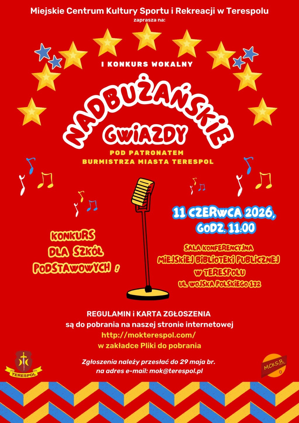 Terespol zaprasza na I Konkurs Wokalny „Nadbużańskie Gwiazdy”