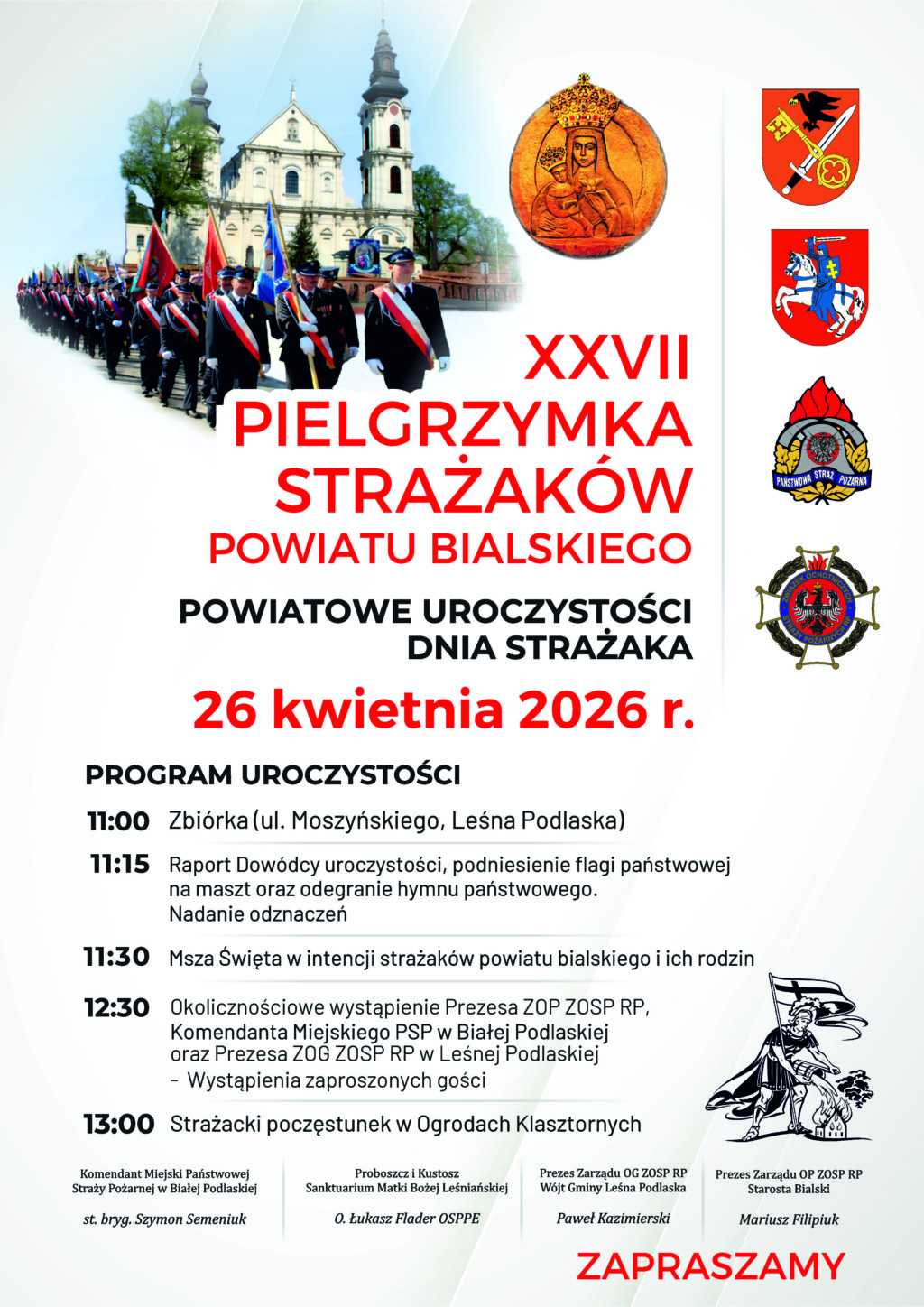 XXVII Pielgrzymka Strażaków Powiatu Bialskiego