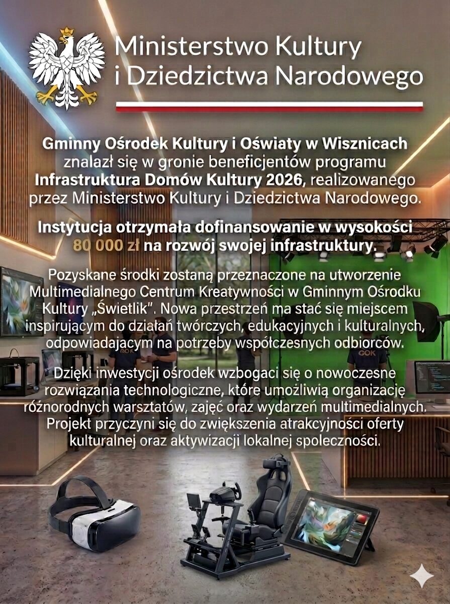 Powstanie Multimedialne Centrum Kreatywności w Wisznicach