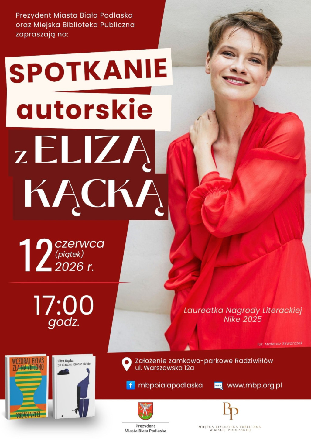 Spotkanie autorskie z Elizą Kącką w Białej Podlaskiej