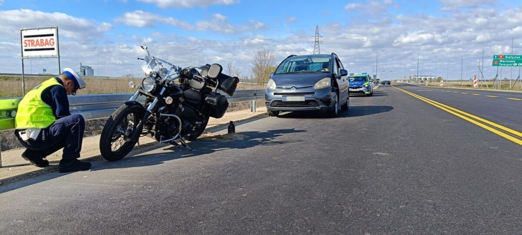 Cztery zdarzenia z udziałem motocyklistów w powiecie bialskim. Nie żyje 28-latek