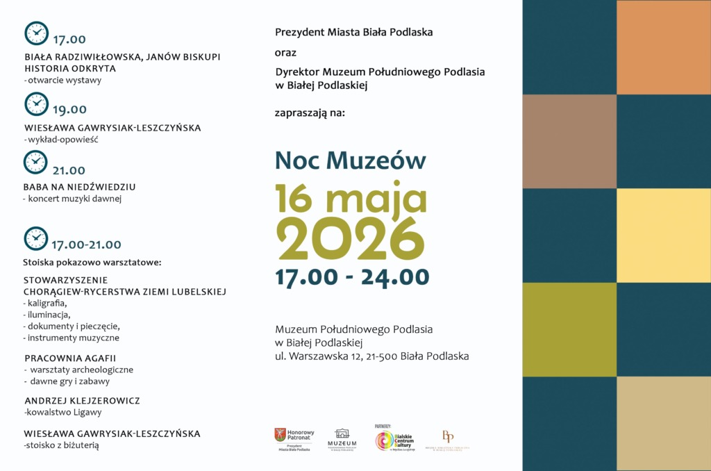 Noc Muzeów 2026 w Muzeum Południowego Podlasia