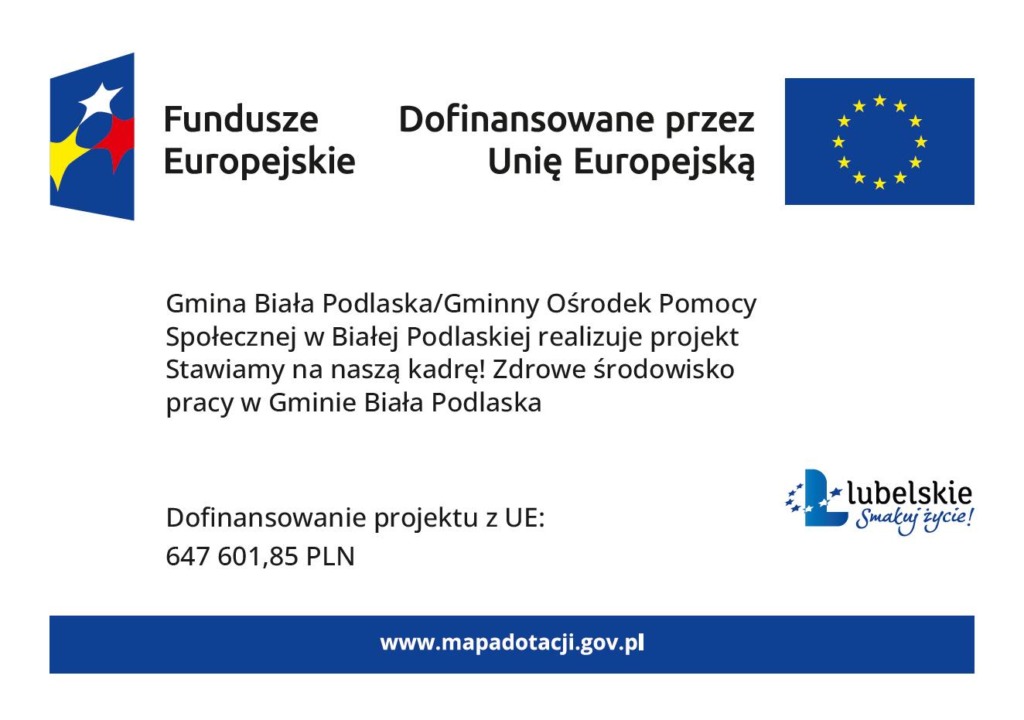 Gmina Biała Podlaska z unijnym dofinansowaniem na poprawę warunków pracy