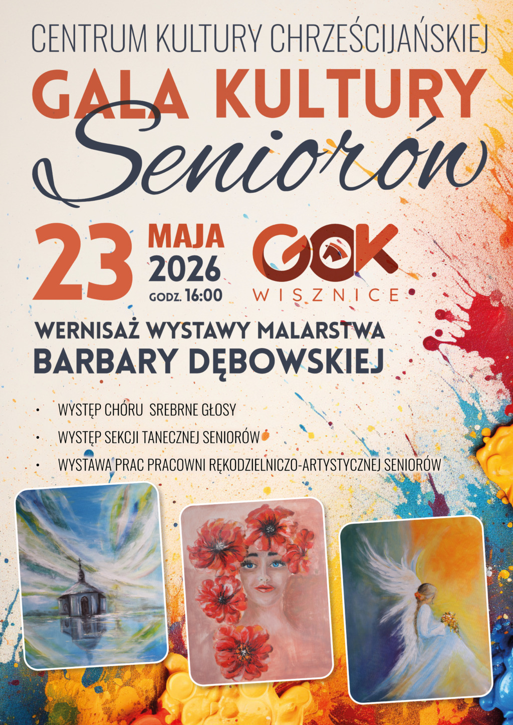 Gala Kultury Seniorów w Wisznicach. W programie występy, wystawa i wernisaż malarstwa
