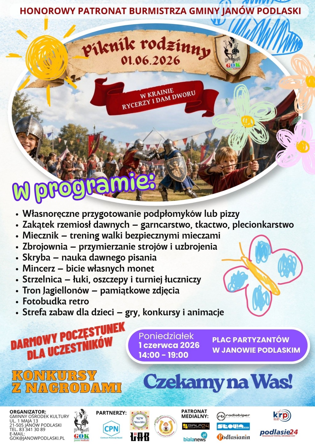 Piknik Rodzinny „W krainie rycerzy i dam dworu” już 1 czerwca w Janowie Podlaskim