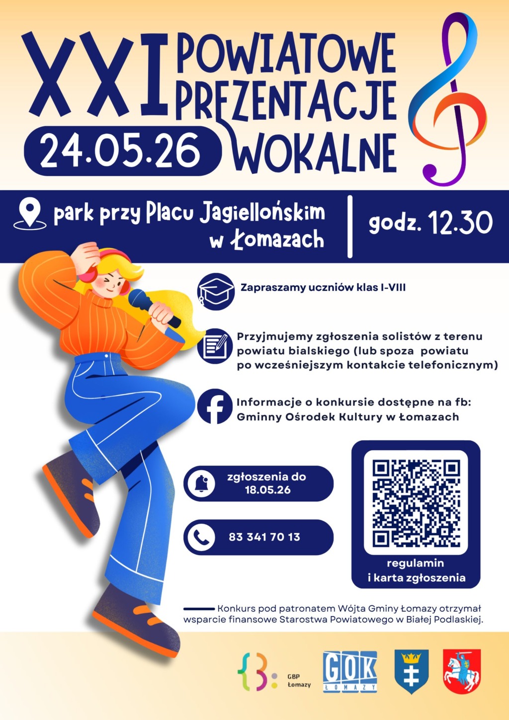 XXI Powiatowe Prezentacje Wokalne w Łomazach. Trwają zgłoszenia uczestników