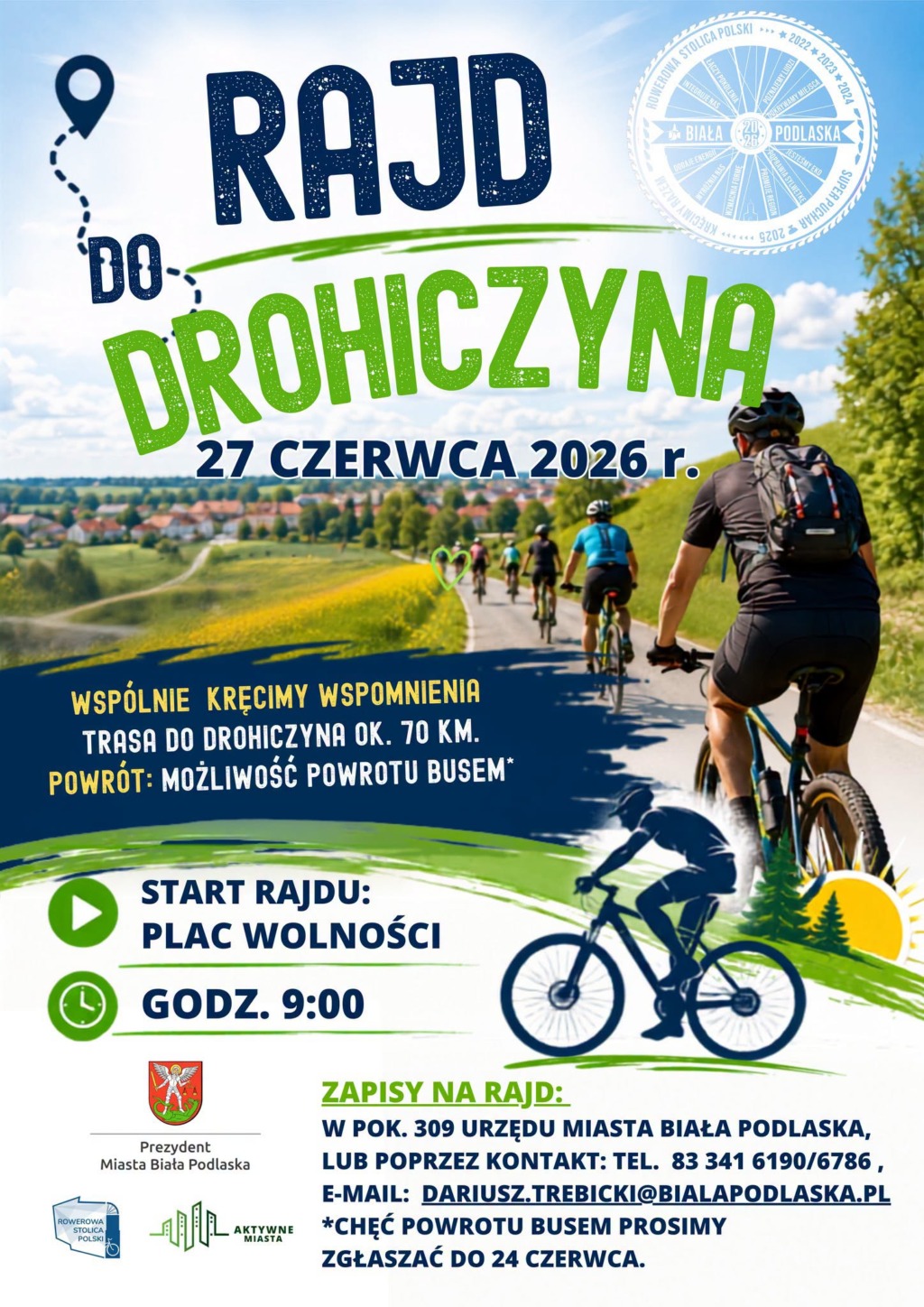 Biała Podlaska rusza rowerem do Drohiczyna