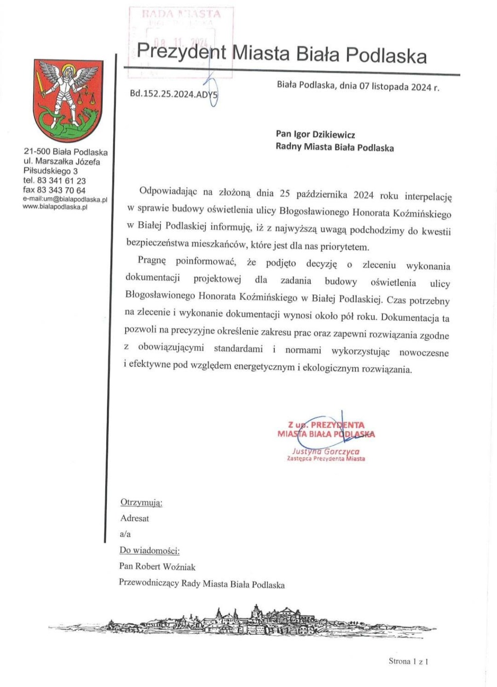 Ulica Koźmińskiego już z oświetleniem. Mieszkańcy doczekali się finału sprawy