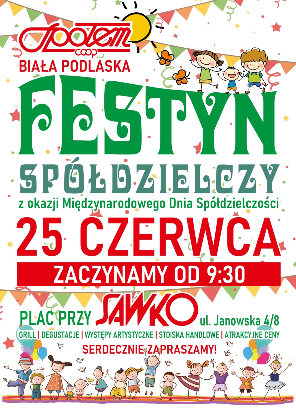 Festyn Spółdzielczy “Społem”. W programie atrakcje, degustacje i występy artystyczne