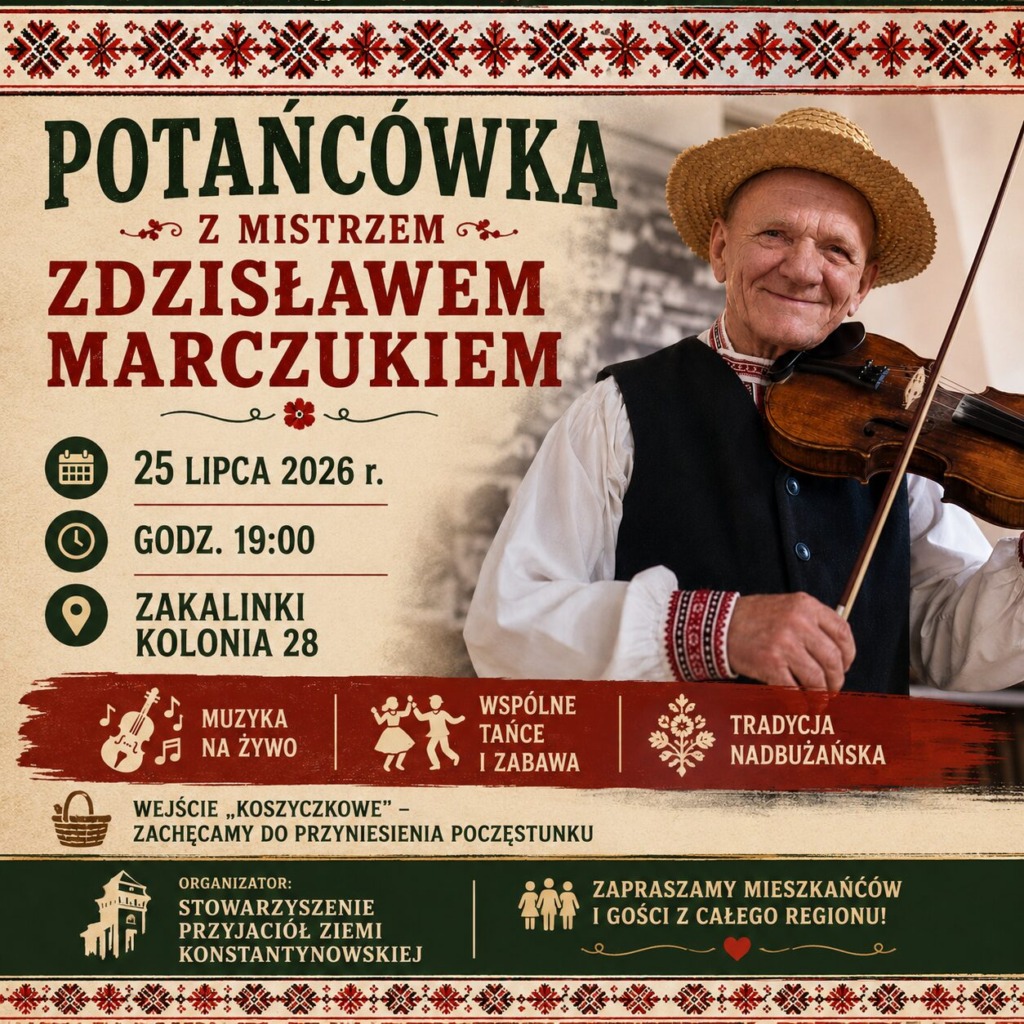 Potańcówka z Mistrzem Zdzisławem Marczukiem w Zakalinkach Kolonii