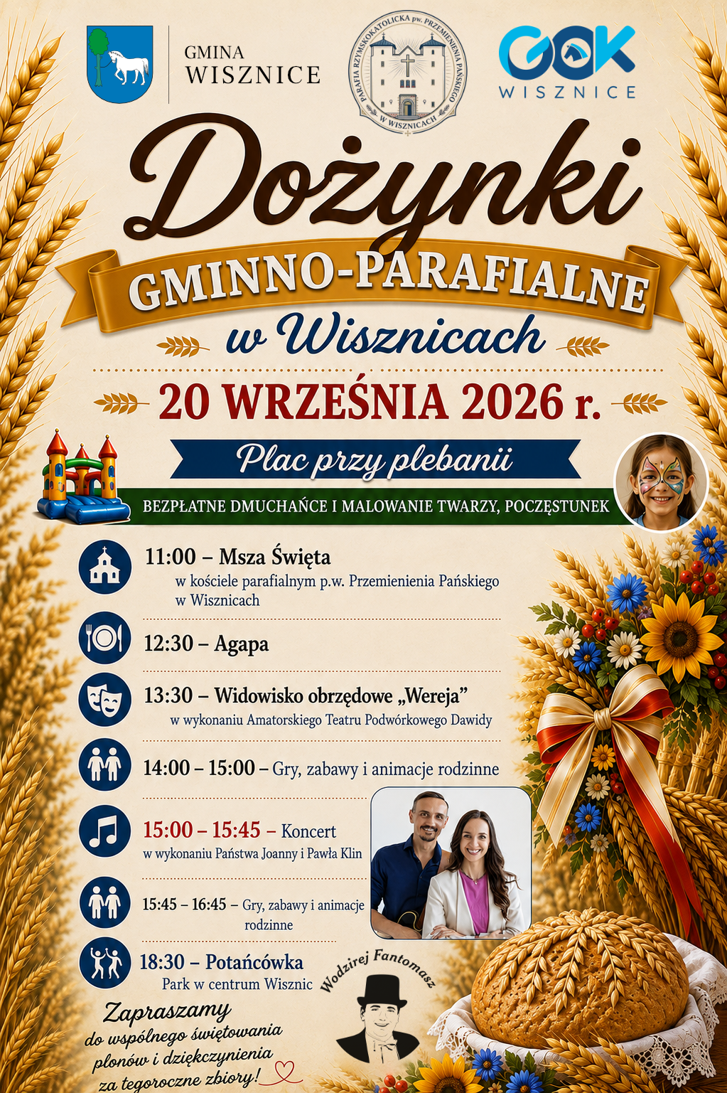 Dożynki Gminno-Parafialne w Wisznicach. Znamy program święta plonów