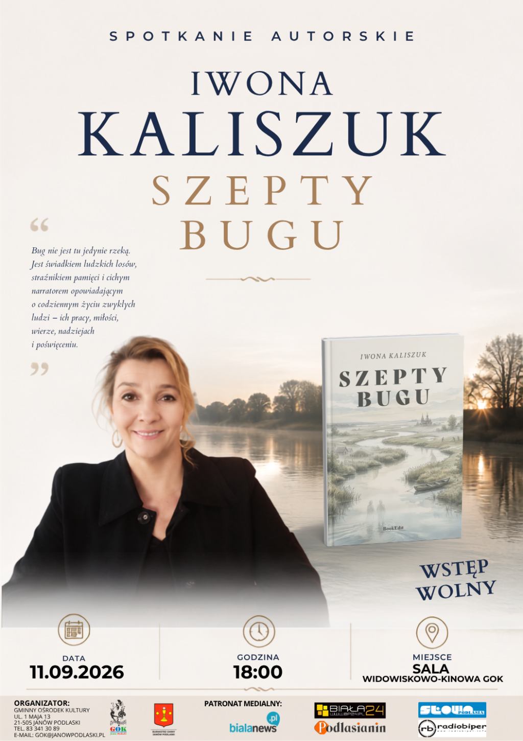 Iwona Kaliszuk opowie o „Szepty Bugu” w Janowie Podlaskim