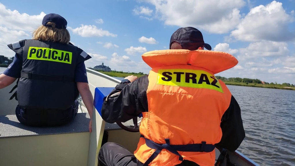 Policjanci i strażacy patrolowali akwen w Kobylanach. Kontrolowali trzeźwość i przepisy