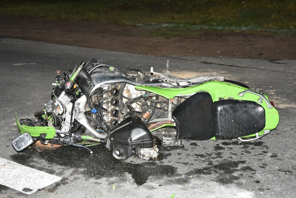 Wypadek na Brzeskiej w Międzyrzecu. Motocyklista trafił do szpitala