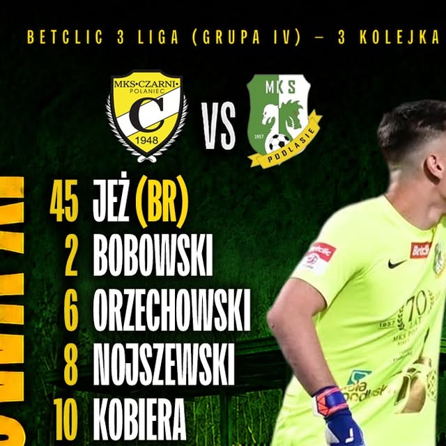 Podlasie Biała Podlaska z pierwszą wygraną. 2:0 w Połańcu