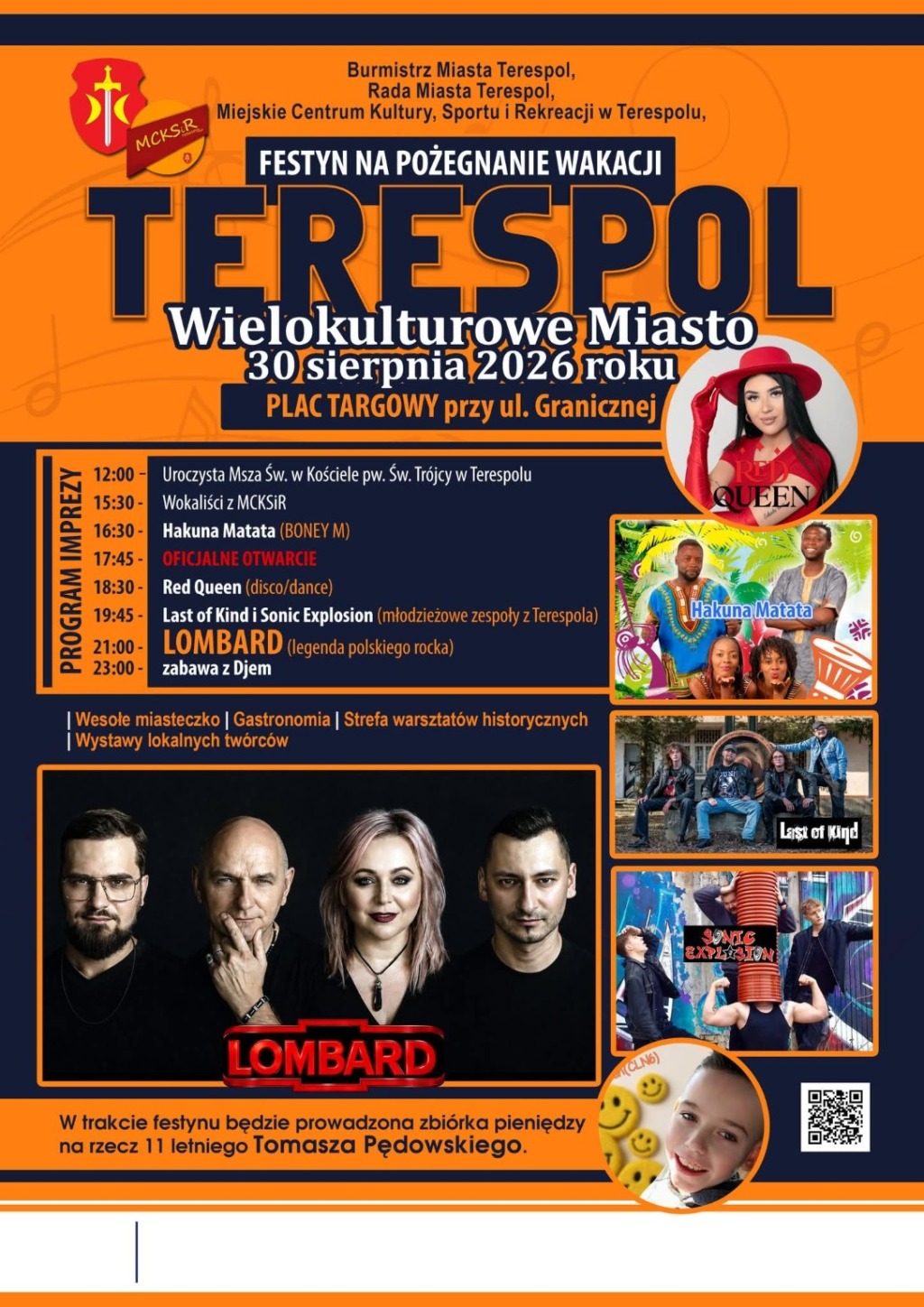 Terespol pożegna wakacje wielokulturowym festynem. Zagra Lombard