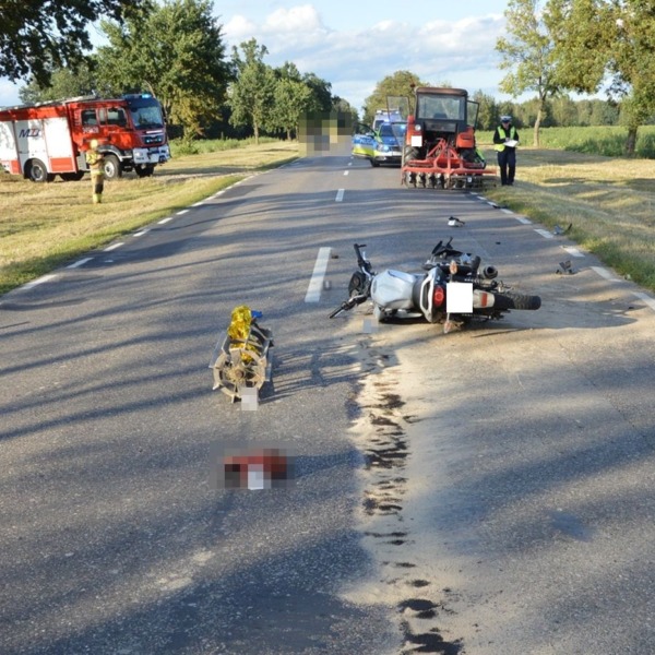 Miejsce jednego z wypadków drogowych opisanych przez KMP Biała Podlaska
