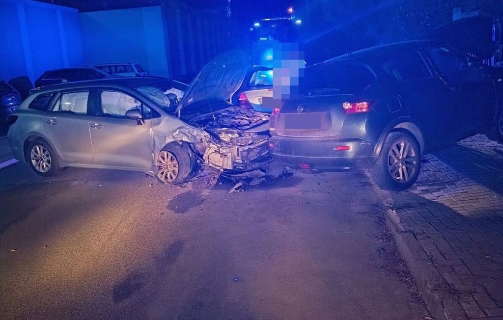 Ponad 1,5 promila i brak uprawnień. Nocna kolizja na ulicy Prostej w Białej Podlaskiej