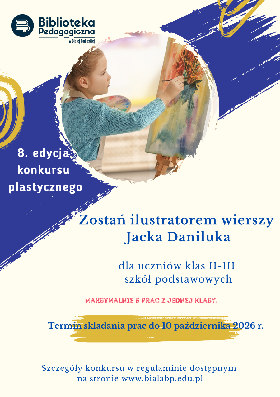 Powiatowy konkurs dla najmłodszych. Uczniowie zilustrują wiersze Jacka Daniluka