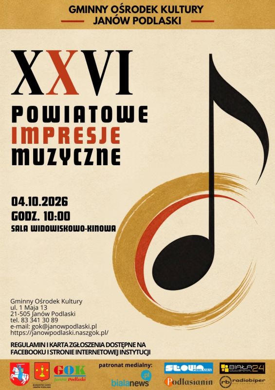 XXVI Powiatowe Impresje Muzyczne w Janowie. GOK otworzył zgłoszenia