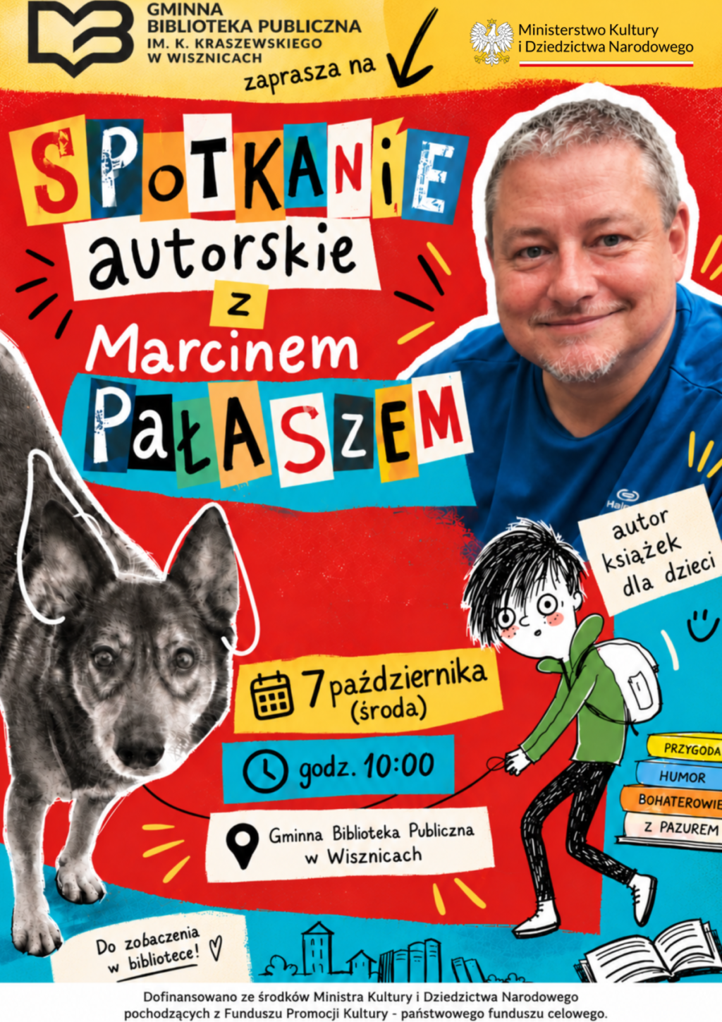 Marcin Pałasz spotka się z młodymi czytelnikami w Wisznicach