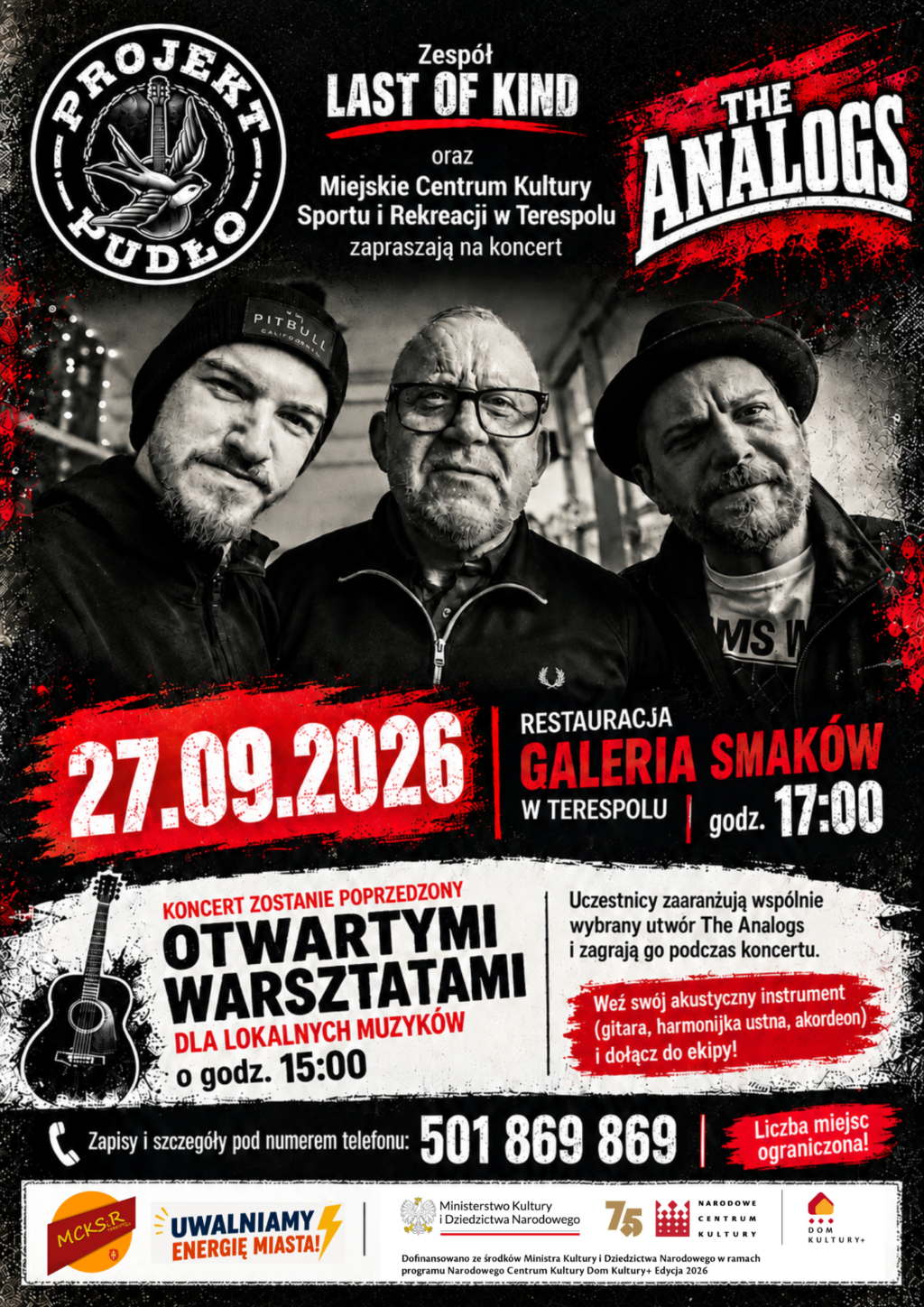 The Analogs akustycznie w Terespolu. „Projekt Pudło” z inicjatywy Last of Kind