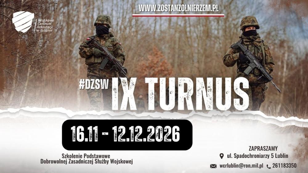 Ostatni turnus DZSW w 2026 roku. Szkolenie rusza 16 listopada