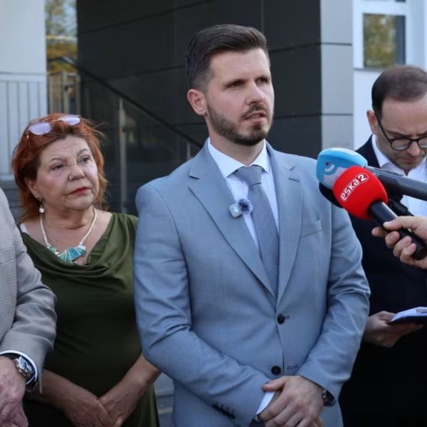 Wypowiedź podczas konferencji przed Wojewódzkim Szpitalem Specjalistycznym w Białej Podlaskiej