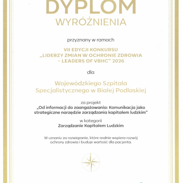 Zdjęcie z wydarzenia konkursu Liderzy Zmian w Ochronie Zdrowia z udziałem przedstawicielek szpitala w Białej Podlaskiej