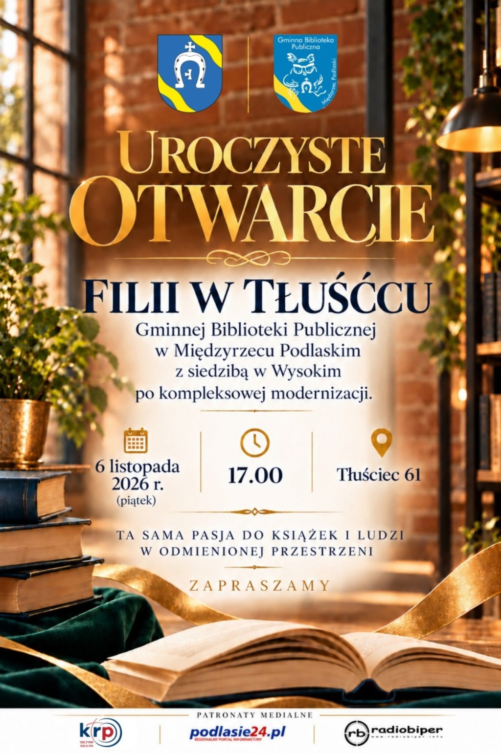 Filia biblioteki w Tłuśćcu po modernizacji. Otwarcie zaplanowano na 6 listopada